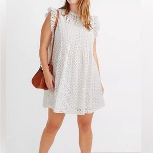 Madewell Eyelet Ruffle Dress